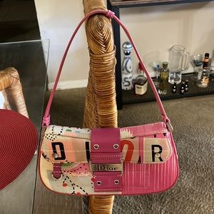Pink graffiti Dior bag